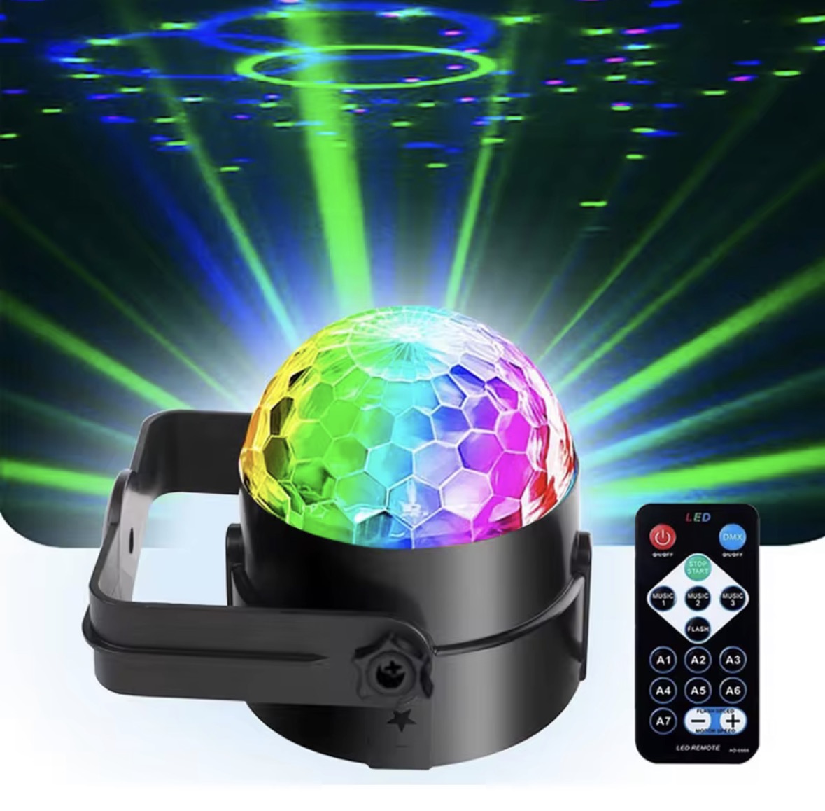 🎉 Projecteur LED Disco avec Télécommande 🎶✨