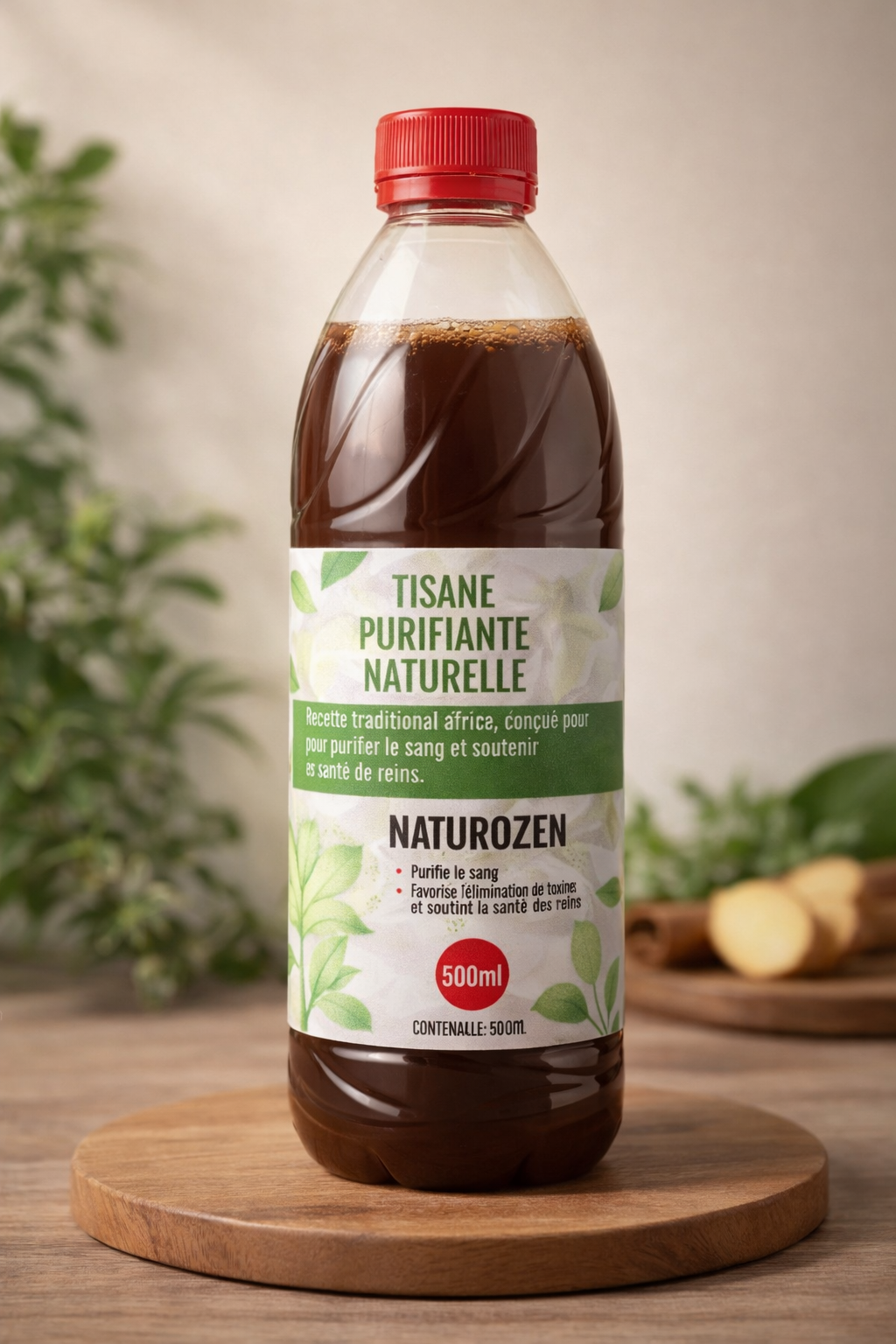 🫖 Naturozen – Tisane Purifiante Naturelle (500 ml)