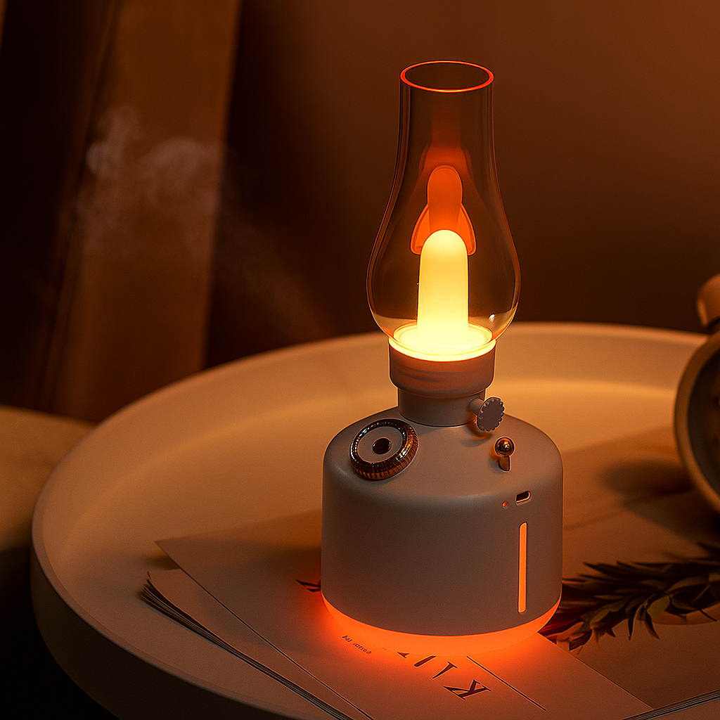 đ„ Lampe RĂ©tro Ă Flamme RĂ©aliste â Ambiance Cosy & Diffuseur dâAir