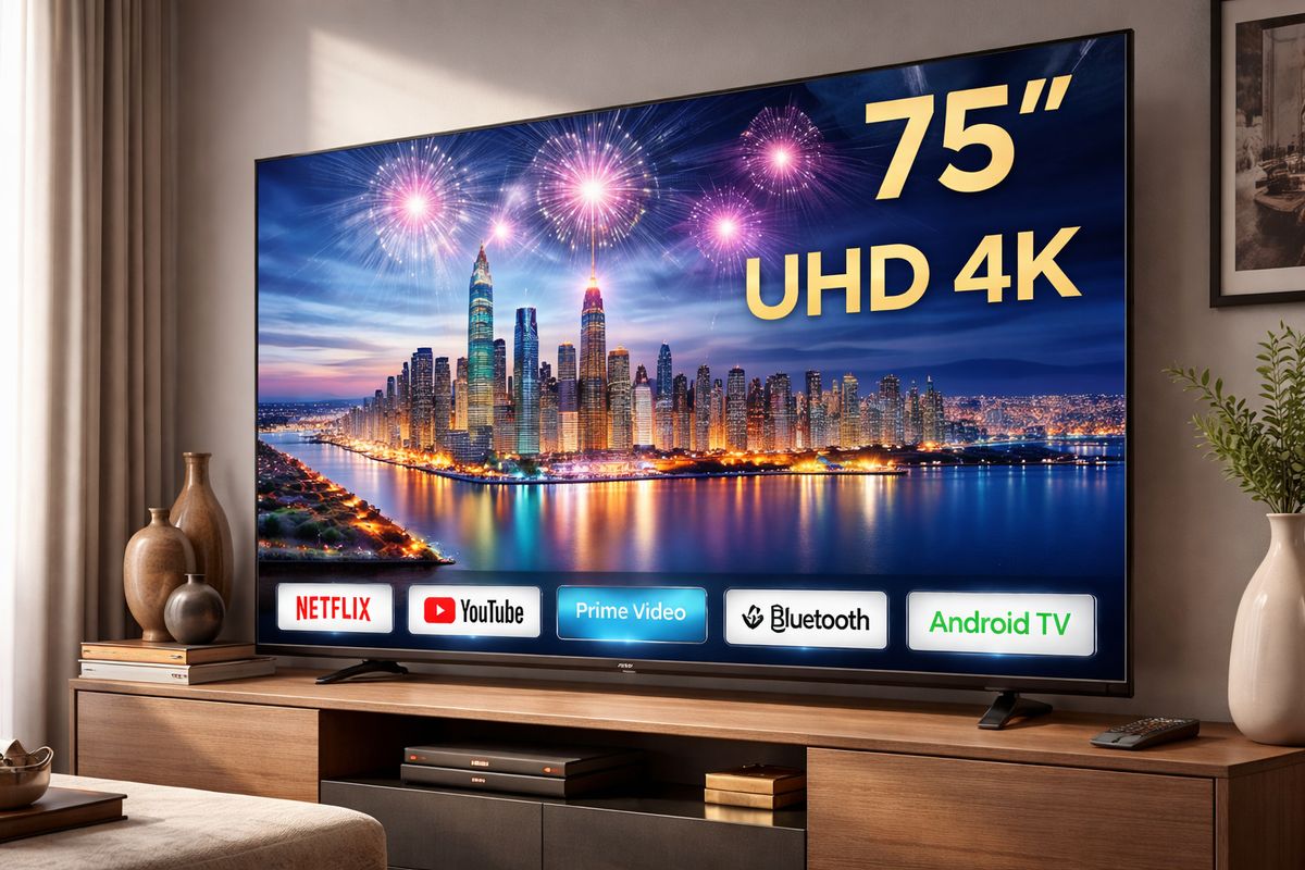 šŗ Smart TV UHD 4K soixante-quinze pouces ā Design Frameless