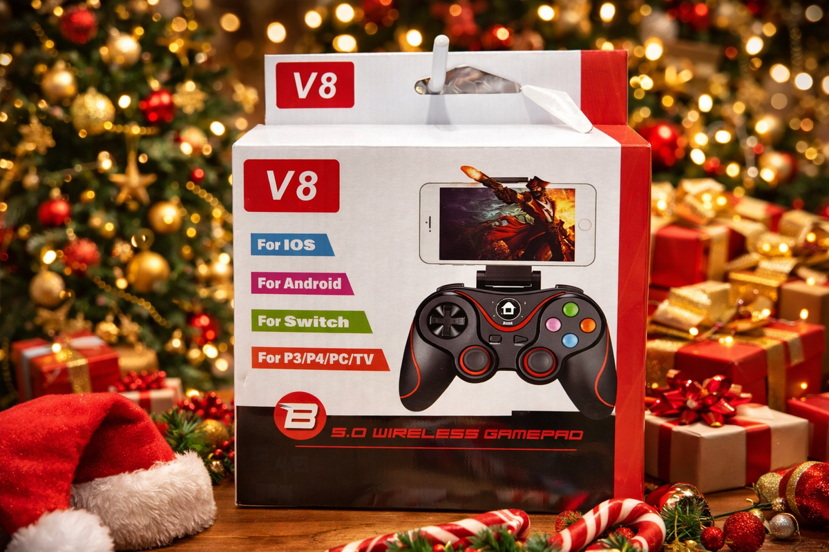 š® Manette Gaming Sans Fil V8 ā Bluetooth ā Multi-Plateformes