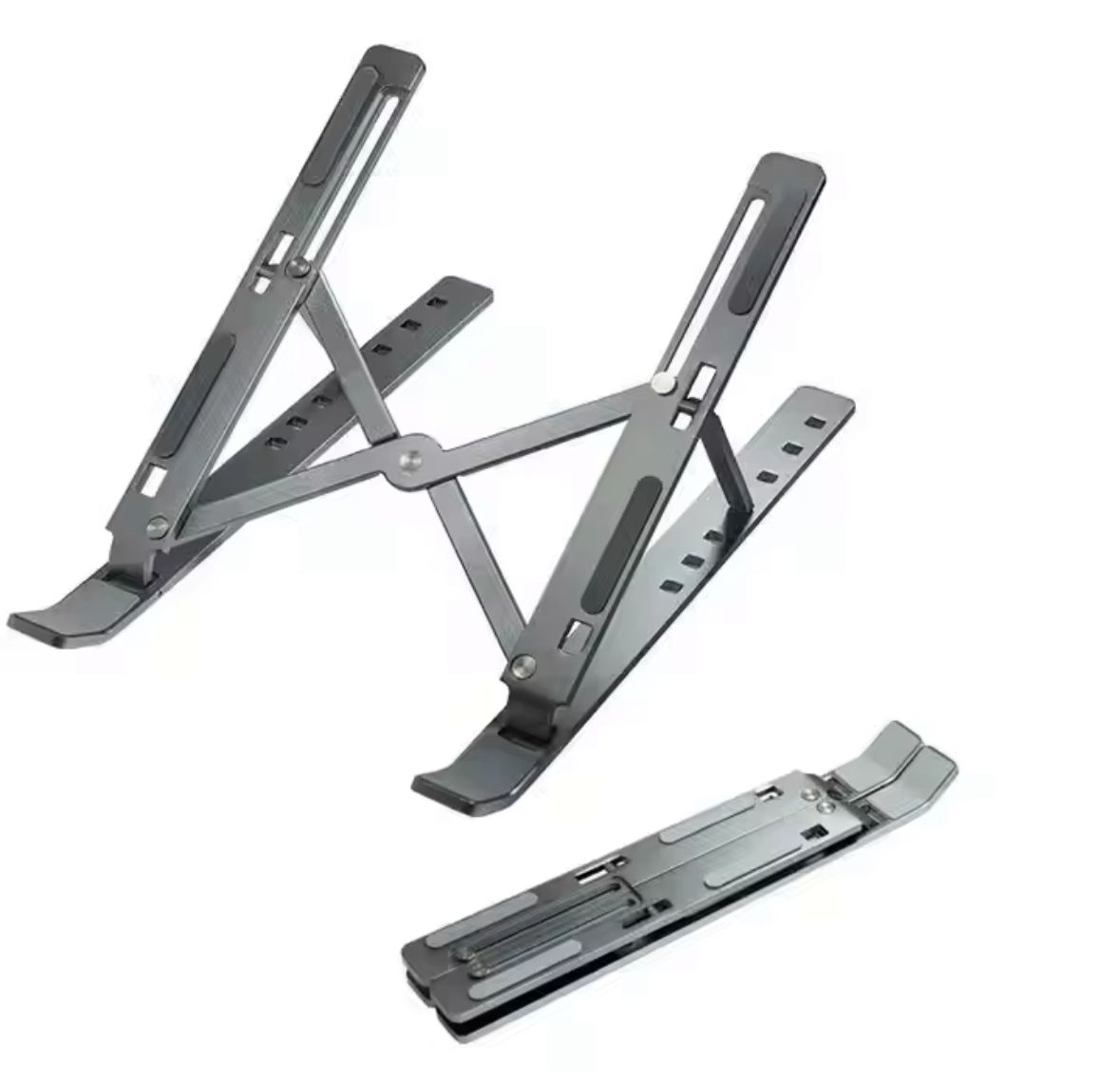 SUPPORT EN METAL PLIABLE POUR ORDINATEUR ET TABLETTE