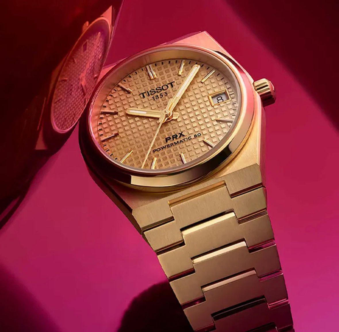 Montre Tissot PRX Dorée – Cadran Champagne