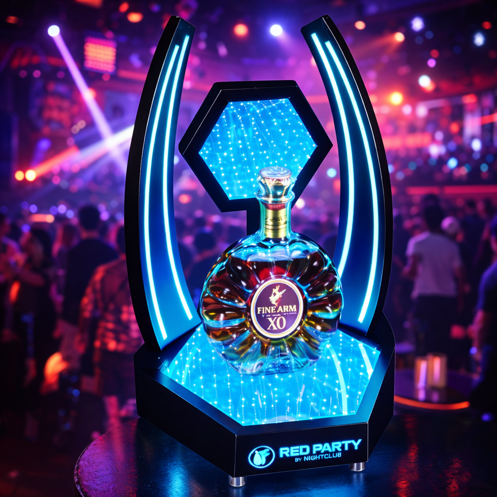 🔥 Présentoir Champagne LED Premium – Bottle Service Nightclub