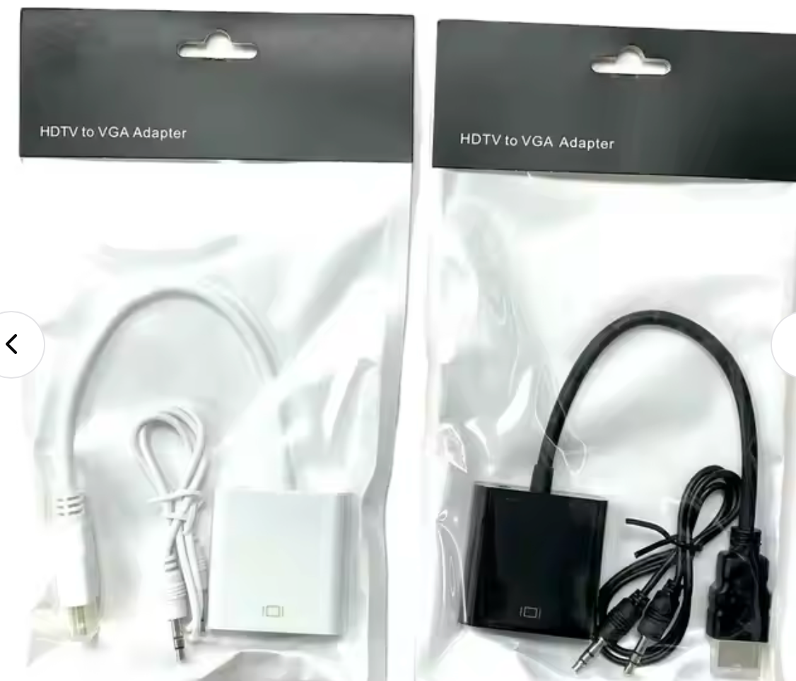 🔌 Adaptateur HDMI vers VGA avec Audio – Connectez facilement vos écrans !