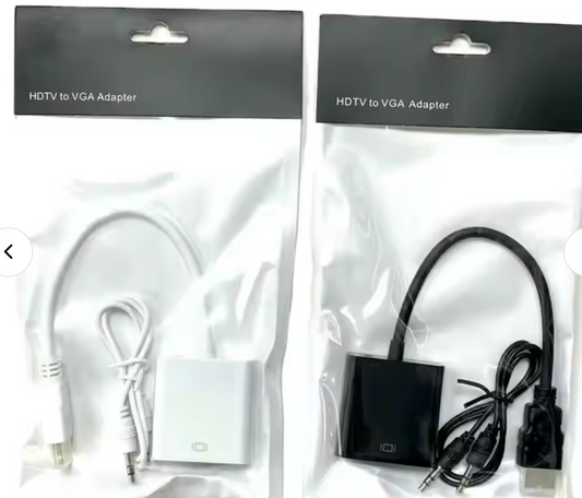 🔌 Adaptateur HDMI vers VGA avec Audio – Connectez facilement vos écrans !