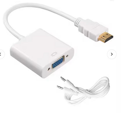 🔌 Adaptateur HDMI vers VGA avec Audio – Connectez facilement vos écrans !