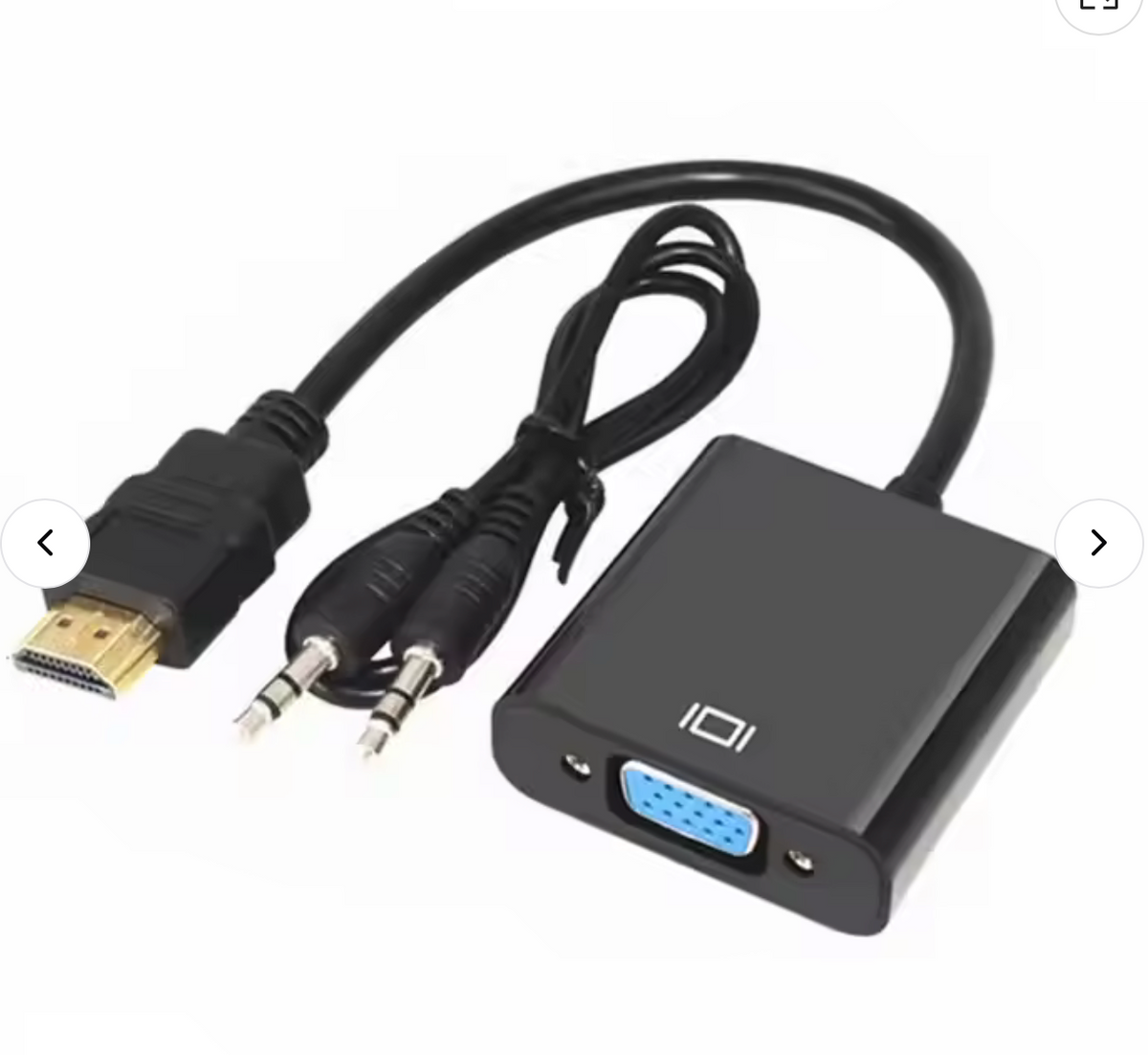 🔌 Adaptateur HDMI vers VGA avec Audio – Connectez facilement vos écrans !