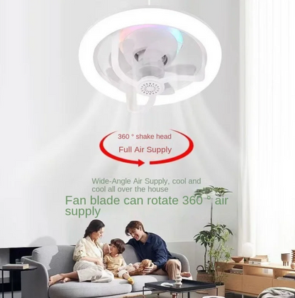 🌪️ Ventilateur LED 360° avec Aromathérapie – Lumière, Fraîcheur et Parfum en Un Seul Appareil !