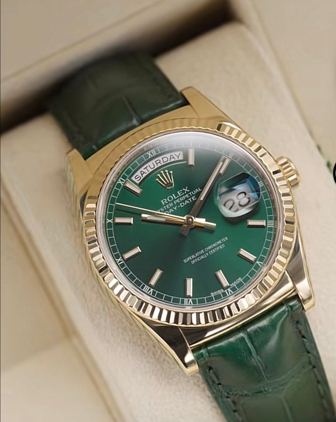 Rolex Day-Date – Cadran Vert Prestige