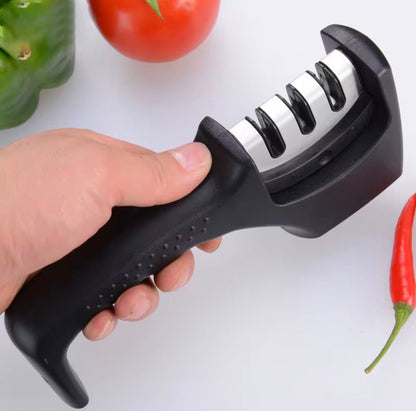 🔪 Aiguiseur de Couteaux 3-en-1 Professionnel – Lame Toujours Tranchante