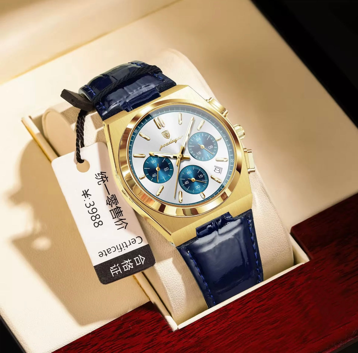 🕰️ Montre POEDAGAR Prestige – Élégance, Puissance et Distinction