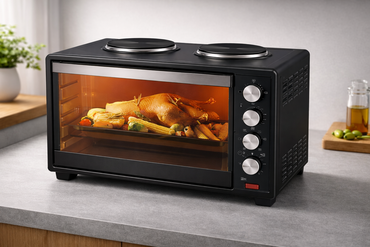 🔥 Four Électrique Multifonction Grande Capacité – Cuisine, Cuit, Chauffe