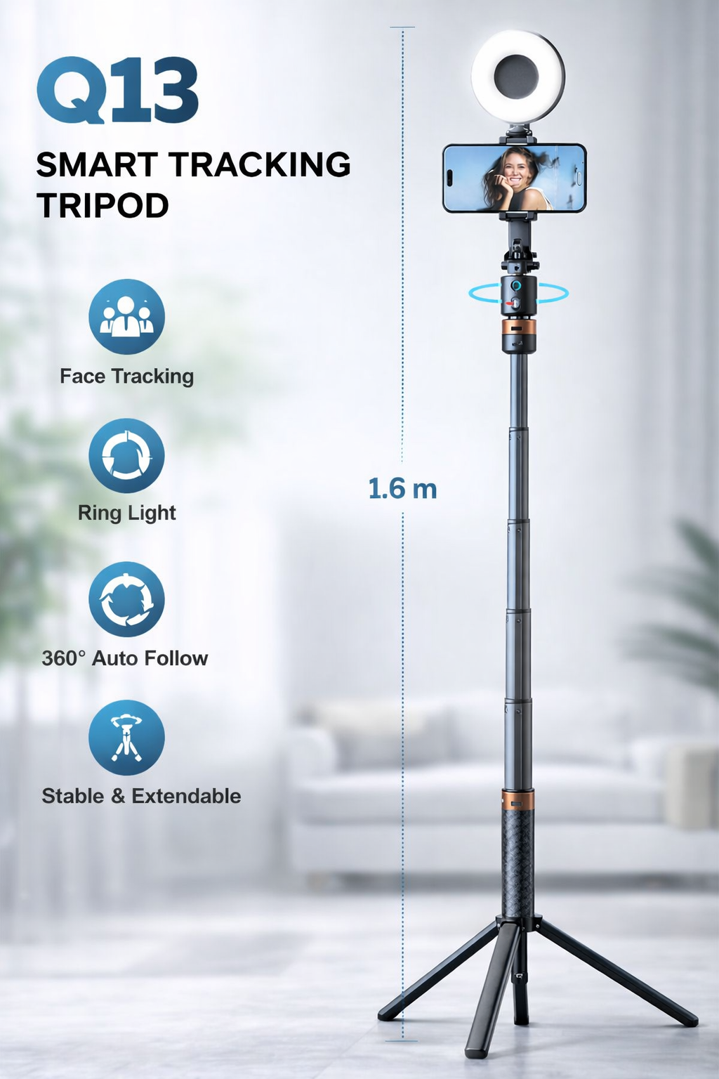 Trépied Intelligent avec Suivi Automatique