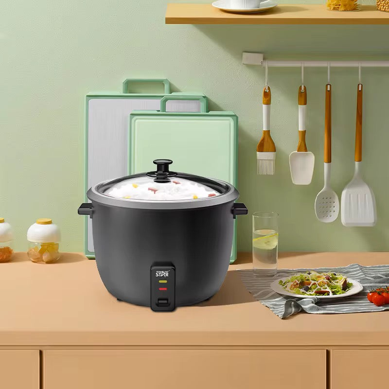 Cuiseur à Riz Électrique Winning Star ST-9046 – 1,8L, Couvercle en Verre, Design Élégant Noir