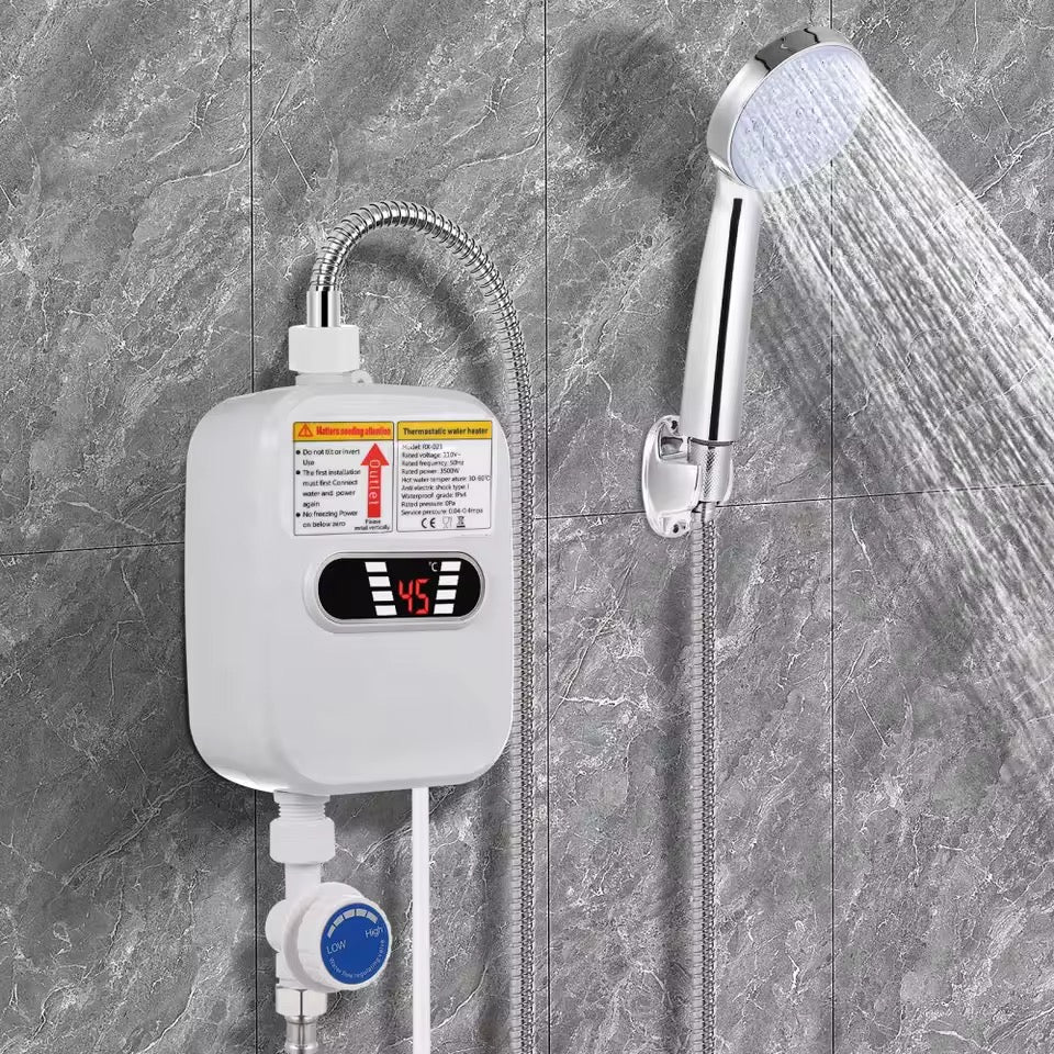 🚿 Chauffe-eau instantané électrique – Douche chaude immédiate
