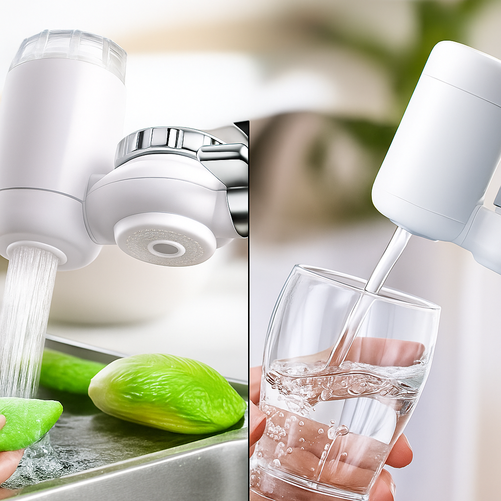 🧊 Filtre à Eau pour Robinet – Purificateur d’Eau Domestique
