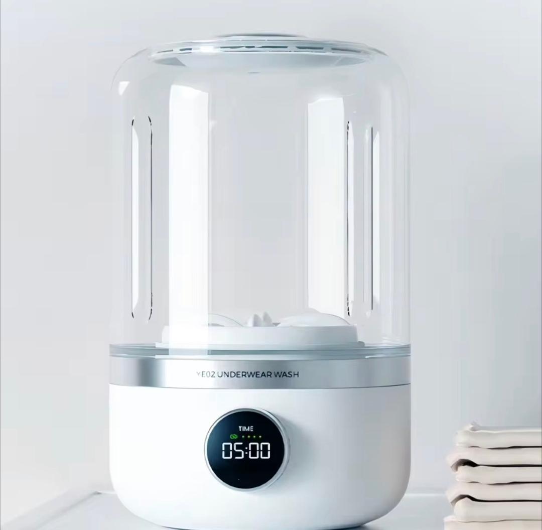 🌀 Mini Machine à Laver Portable – Spéciale Sous-vêtements & Petits Textiles