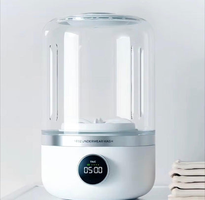 🌀 Mini Machine à Laver Portable – Spéciale Sous-vêtements & Petits Textiles